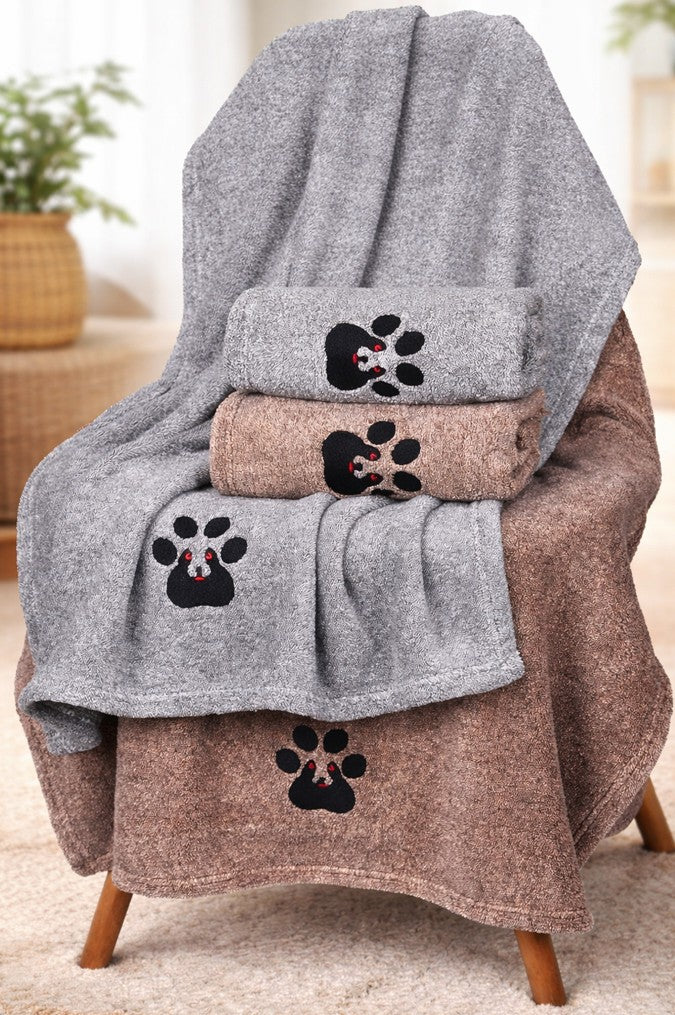 Serviette microfibre ultra absorbante pour chien et chat ChoupiPatte