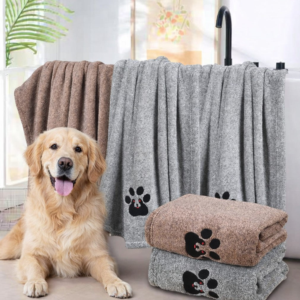 Serviette microfibre ultra absorbante pour chien et chat ChoupiPatte