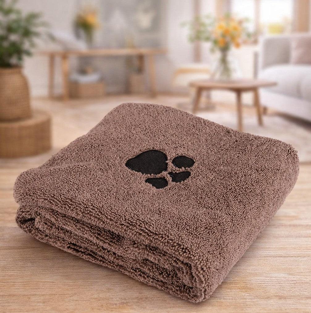 Serviette microfibre ultra absorbante pour chien et chat ChoupiPatte
