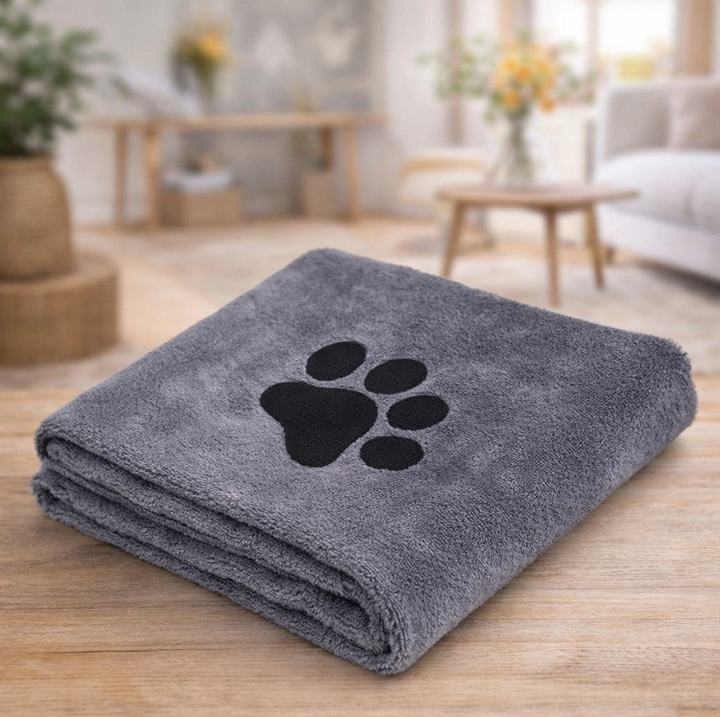 Serviette microfibre ultra absorbante pour chien et chat ChoupiPatte